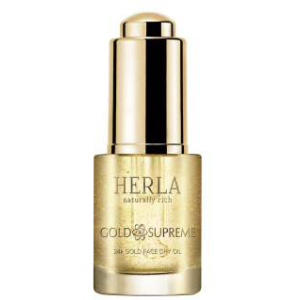 Ліфтинг масло для обличчя Herla 24к Золото омолоджуюче сухе 15 мл (5902983700852) надійний