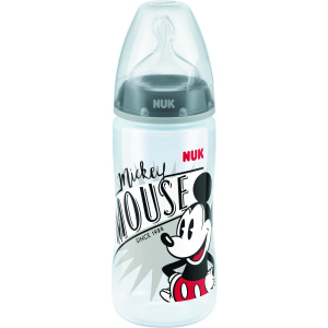Пляшечка для годування NUK Міккі Маус First Choice 300 мл Сіра (4008600387060) в Чернівцях