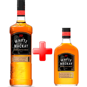 Віскі Whyte&amp;Mackay 1 л 40% + Віскі Whyte&amp;Mackay 0.35 л 40% (5010196348263) краща модель в Чернівцях