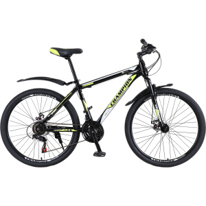 Велосипед Champion Spark 29" 19.5" Black-neon yellow-white (29ChWS21-003251) краща модель в Чернівцях