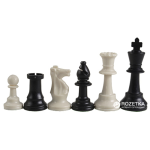 Шахові фігури Schach Queen Стаунтон Пластик Е21 без обтяжувача (20000000012827) в Чернівцях