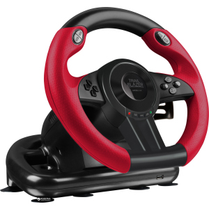 Дротове кермо SPEEDLINK Trailblazer Racing Wheel PC/Xbox One/PS3/PS4 Black/Red (SL-450500-BK) краща модель в Чернівцях