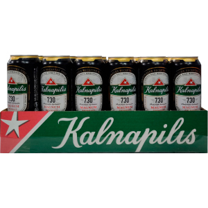 Упаковка пива Kalnapilis 7.30 светлое фильтрованное 7.3% 0.568 л x 24 шт (4770477223696G) в Черновцах