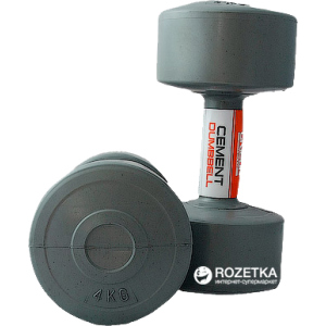 Гантелі LiveUp Cement Dumbell пара Gray (LS2003-4)