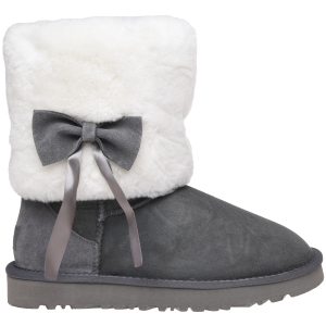 Уггі UGG Classic Short Fur Bow 117013 41 Grey в Чернівцях