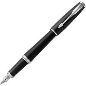 Ручка перьевая Parker Urban 17 Muted Black CT FP F Черная Черно-серебристый корпус (30 111) ТОП в Черновцах