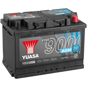 купить Автомобильный аккумулятор Yuasa 12V 70Ah AGM Start Stop Plus Battery YBX9096 (0) (YBX9096)