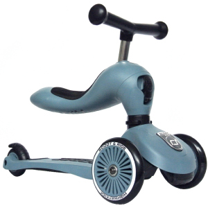 Самокат Scoot and Ride Highwaykick-1 серо-синий (SR-160629-STEEL) (4897033962711) лучшая модель в Черновцах