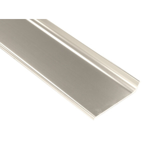 Алюмінієвий плінтус Profilpas Metal line 90 висота 60 мм полірований титан (Metal Line 90/6 TSF) ТОП в Чернівцях