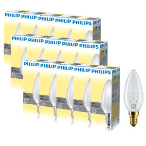 Лампа накаливания Philips 40W E14 230V B35 FR 1CT/10X10F (926000006933R) 15 шт лучшая модель в Черновцах