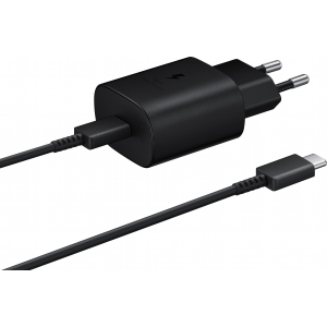 Зарядний пристрій Samsung 25W PD Wall Charger Type-C Cable Black (EP-TA800XBEGRU) ТОП в Чернівцях