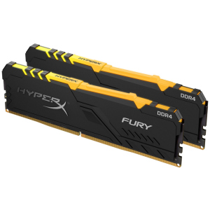 Оперативна пам'ять HyperX DDR4-3000 16384MB PC4-24000 (Kit of 2x8192) Fury RGB Black (HX430C15FB3AK2/16) краща модель в Чернівцях