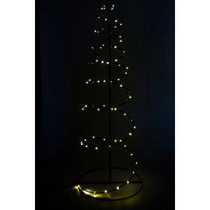 хорошая модель Новогодняя светодиодная фигурка Devilon Елочка 22х22х60 см 80 лампочек Белый теплый (141042) (5102682141042)